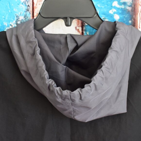 Women's Victoria's Secret Pink Dog Logo Hoodie Half Zip Windbreaker XSMALL Black - Picture 8 of 9